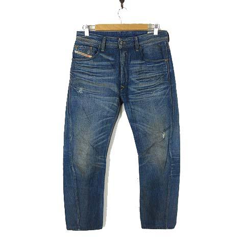 ディーゼル DIESEL BRAVEFORT デニムパンツ スリム ストレート ヴィンテージ加工 W...
