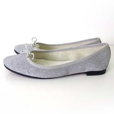 レペット Repetto サンドリオン Cendrillon バレエシューズ シルバーグリッター パ...