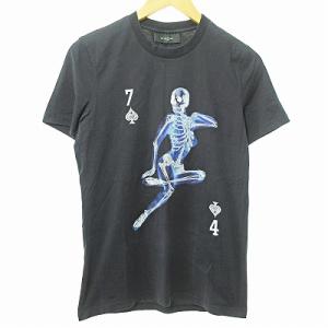 ジバンシィ GIVENCHY 12SS Tシャツ スカル プリント カットソー 半袖 髑髏 骸骨 黒...