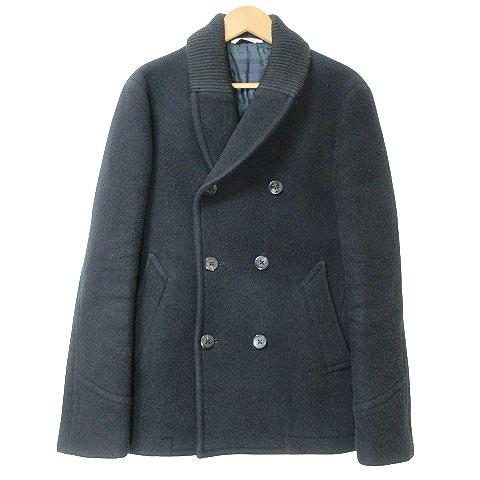 タケオキクチ TAKEO KIKUCHI 40CT525 ショールカラー コート ショート カシミヤ...