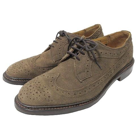 トリッカーズ TRICKER&apos;S ウィングチップシューズ スウェード ドレスシューズ 靴 7 1/2...