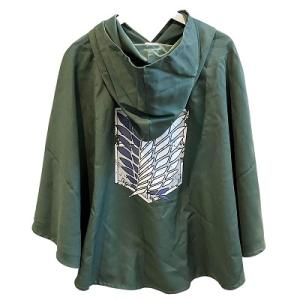 タグ付き USJ コスプレ衣装 コミック アニメ 進撃の巨人 調査兵団 ポンチョ 薄手 フリーサイズ...