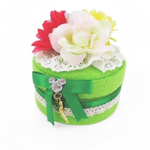 東京ディズニーシー SPRING CARNIVAL 2010 アクセサリーケース グリーン 緑系 花...