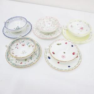 ノリタケ Noritake カップ＆ソーサー 5客セット バラ ホワイト 白 柄違い ブランド食器 その他｜vectorpremium