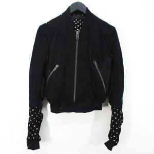 ハイダーアッカーマン Haider Ackermann 水玉 ドット ジャケット XS ブラック 黒...