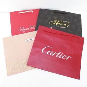 カルティエ Cartier 4枚セット 紙袋 ショッパー ショップ袋 純正 付属品 ロゴ ミュウミュウ miumiu / Herend / ロジェヴィヴィエ ROGER VIV｜vectorpremium