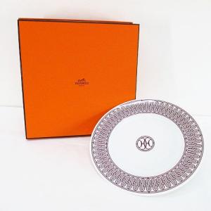 エルメス HERMES H Deco Rouge アッシュデコ ルージュ プレート デザートプレート 22.5cm ホワイト 白 皿 ブランド食器 その他｜vectorpremium