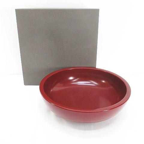 山田平安堂 漆器 こね鉢 ボウル 盛り鉢 赤茶系 朱色 その他