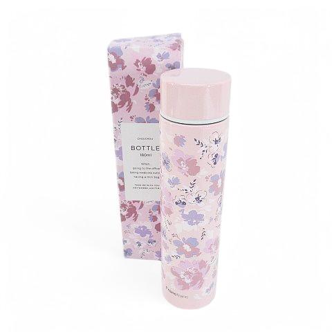 未使用品 フランフラン Francfranc シュシュ ボトル フラワー 180ml 水筒 ピンク系...