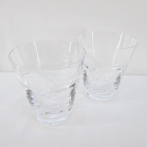 2客セット ホヤ HOYA ペアハートロックグラス タンブラー クリア系 食器 その他