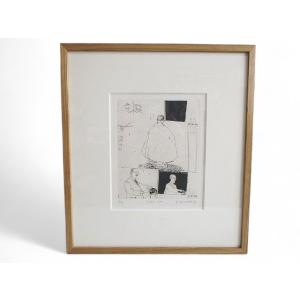 山本容子 初期版画作品 Night Cut 1979年 4/40