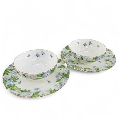 ルイピトー LOUIS PITAUD 2客セット ペア 花柄 フラワー カップ&amp;ソーサー コーヒー ...