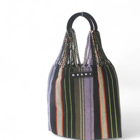 マルニ MARNI フラワー カフェ FLOWER CAFE ハンモックバッグ パープル  レディー...