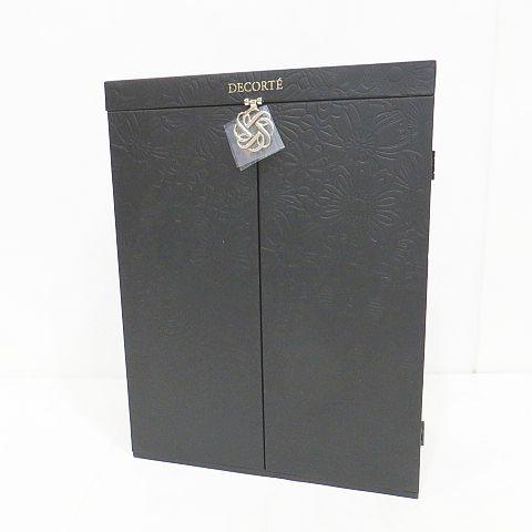 コスメデコルテ DECORT? エターナルエレガンス ボックス メイクボックス 黒系 花柄 レディー...