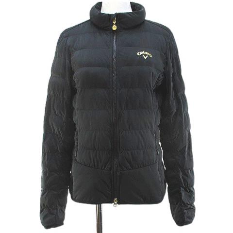 キャロウェイ CALLAWAY ゴルフウェア 中綿 ジャケット M 黒系 ブラック ダブルジップ ロ...