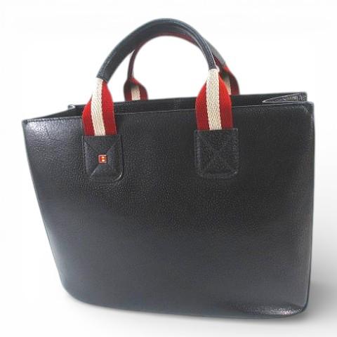バリー BALLY トートバッグ ブラック 黒系 レザー メンズ レディース
