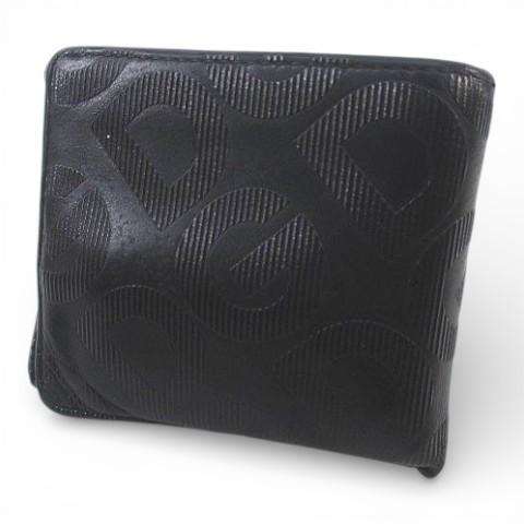 ドルチェ&amp;ガッバーナ ドルガバ DOLCE&amp;GABBANA エンボスロゴ入り 二つ折り財布 札入れ ...