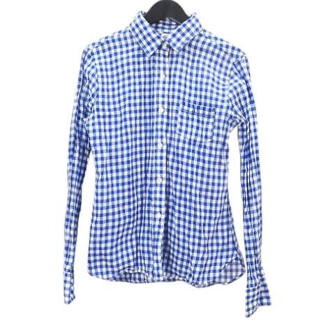 アメリカンラグシー AMERICAN RAG CIE 長袖 シャツ 0 青系ブルー チェック柄 薄手...