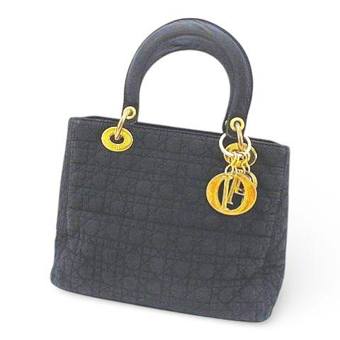クリスチャンディオール Christian Dior レディディオール ハンドバッグ ゴールドチャー...