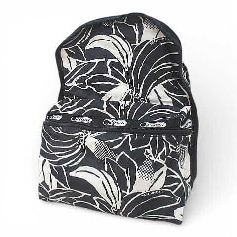 レスポートサック LesportSAC バックパック リュック ボタニカルプリント ブラック 黒系 ...