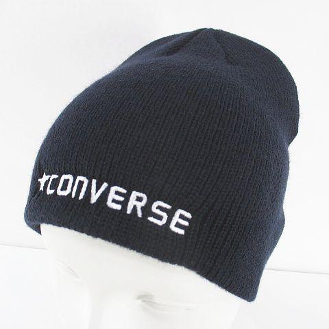 コンバース CONVERSE ニット帽 帽子 ニットキャップ フリー 57cm〜59cm 紺系 ネイ...