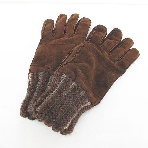 ジャンニヴェルサーチ ヴェルサーチェ GIANNI VERSACE 手袋 5本指 グローブ ニット ...