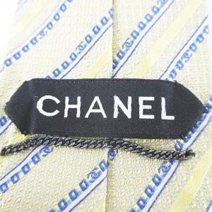 シャネル CHANEL ストライプ柄 シルク ...の詳細画像5