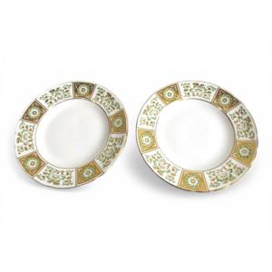 Royal Crown Derby ロイヤルクラウンダービー グリーンダービーパネル 金彩花 磁器 ...