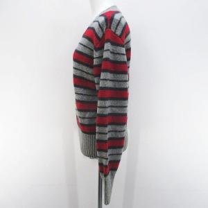 ウォンエム WONEM ボーダー柄 長袖 ニッ...の詳細画像4