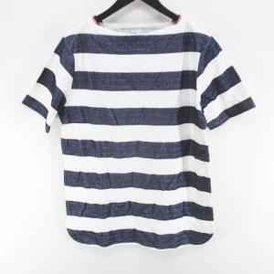 コーエン coen ボーダー 半袖 Tシャツ カットソー L 紺系 ネイビー メンズ