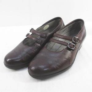 ボンステップ Bon Step OTSUKA ストラップシューズ 23.5cm 3E ブラウン 茶系 レザー 日本製 レディース