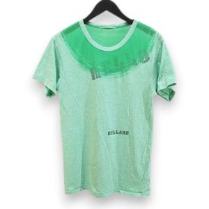 TWELVE coltd ヴィンテージ 半袖 Tシャツ M 緑系 グリーン プリント 加工 透け感 日本製 メンズ