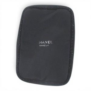 シャネル CHANEL メイクポーチ ブラック 黒 ツイードパイピング ブラック 黒 レディース