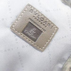 ブルガリ BVLGARI メイクポーチ グレー...の詳細画像4