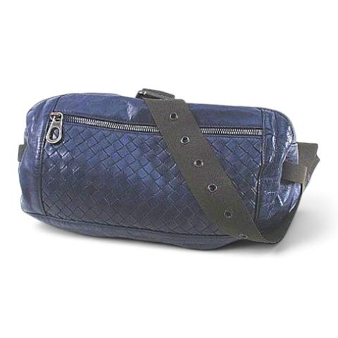 ボッテガヴェネタ BOTTEGA VENETA ボディバッグ ウエストポーチ イントレチャート ネイ...