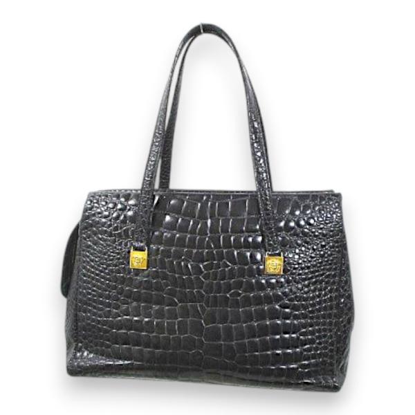 ジャンニヴェルサーチ ヴェルサーチェ GIANNI VERSACE トートバッグ セミショルダー メ...
