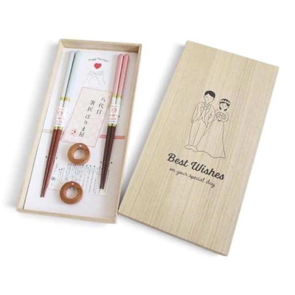 未使用品 イシダ 桐箱箸置付 夫婦箸 シャンパンペア ギフト その他
