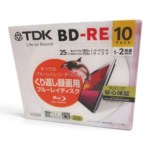 未使用品 TDK 繰り返し録画用ブルーレイディスク TDK BD-RE 25GB 10枚パック 型番...