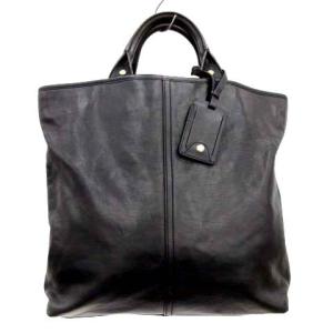【中古】イヴサンローラン YVES SAINT LAURENT YSL トートバッグ ハンドバッグ レザー 無地 スクエア カサンドラ 黒 ブラック レディース 【ベクトル 古着】
