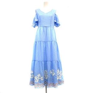 水色 ワンピース ロングの商品一覧 通販 Yahoo ショッピング