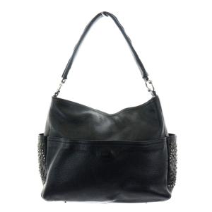 中古 フルラ FURLA ワンショルダーバッグ スタッズ レザー 黒 ブラック /AK25 レディース 【ベクトル 古着】