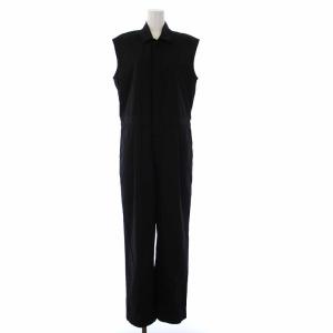 オーラリー AURALEE 20SS FINX HARD TWIST GABADINE SLEEVELESS JUMPSUIT オールインワン ジャンプスーツ ノースリブ 1 M 黒