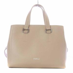 フルラ FURLA NEXT ハンドバッグ ショルダーバッグ 2WAY レザー ベージュ /AT9 ...