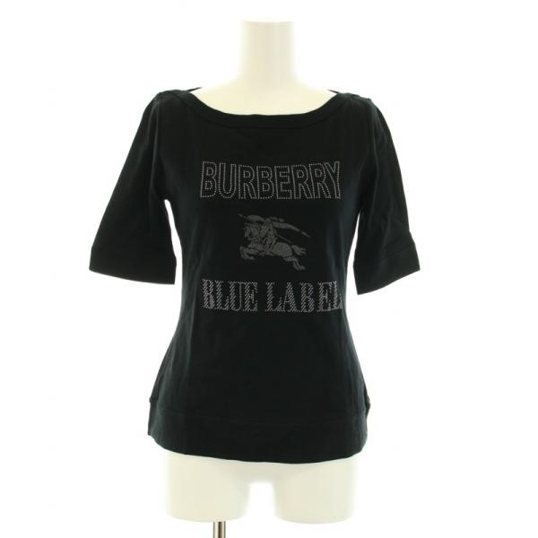 バーバリーブルーレーベル BURBERRY BLUE LABEL Tシャツ カットソー 五分袖 ボー...