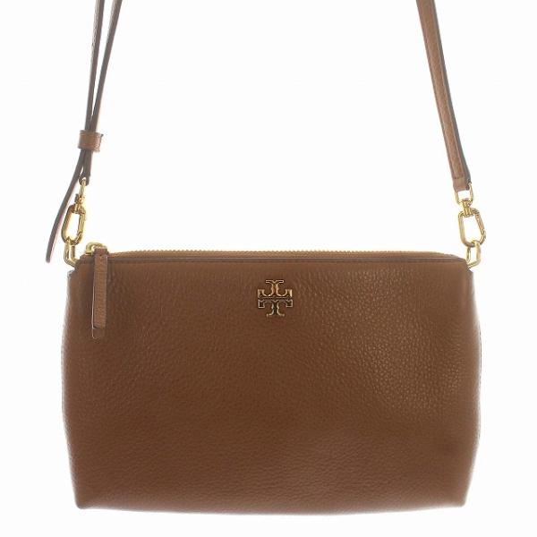 トリーバーチ TORY BURCH ショルダーバッグ ポーチ ポシェット 茶 ブラウン /☆G レデ...