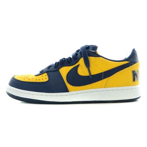 ナイキ Terminator Low University Gold and Navy/Michig...