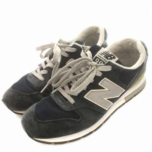 ニューバランス NEW BALANCE 996 MRL996AN スニーカー スエード US6 24cm ネイビー 紺 /☆G レディース