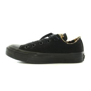 コンバース CONVERSE ALLSTAR オールスター ローカットスニーカー シューズ レオパード ヒョウ柄 US4 24cm 黒 ブラック 1CL792｜vectorpremium