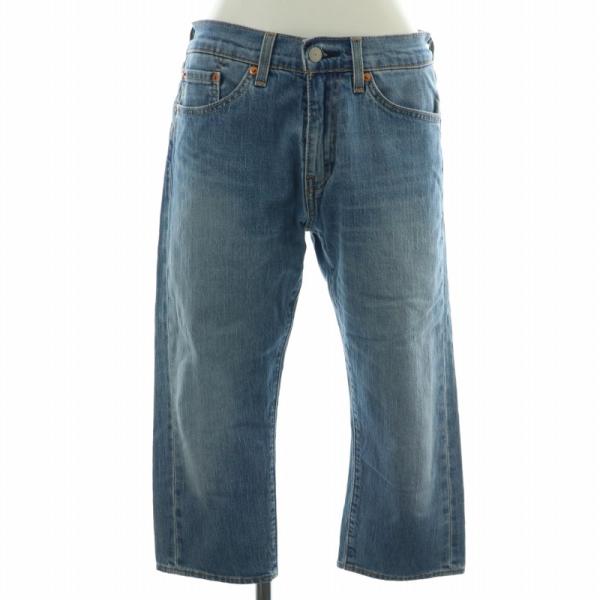 リーバイス Levi&apos;s 505 デニムパンツ ジーンズ ビッグE クロップド W28 S 青 ブル...