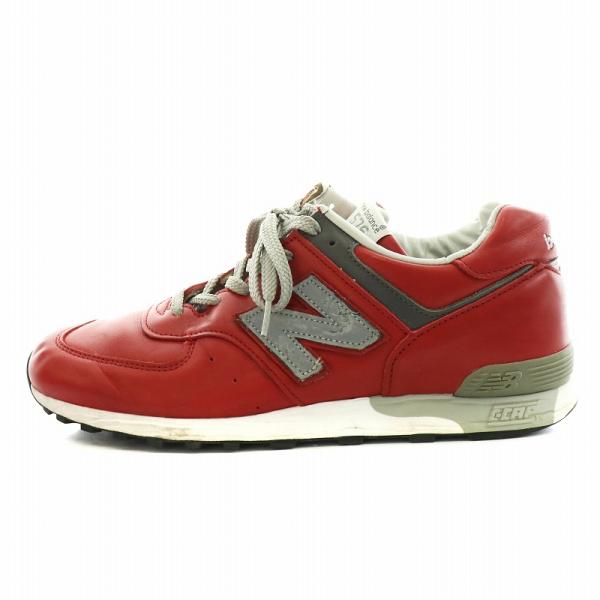 ニューバランス NEW BALANCE M576RED スニーカー レザー US9 27.0cm 赤...